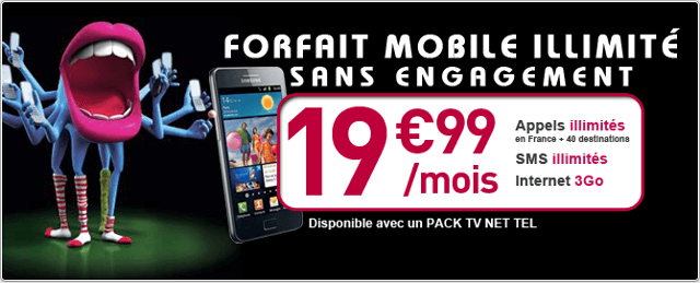 forfait mobile numericable