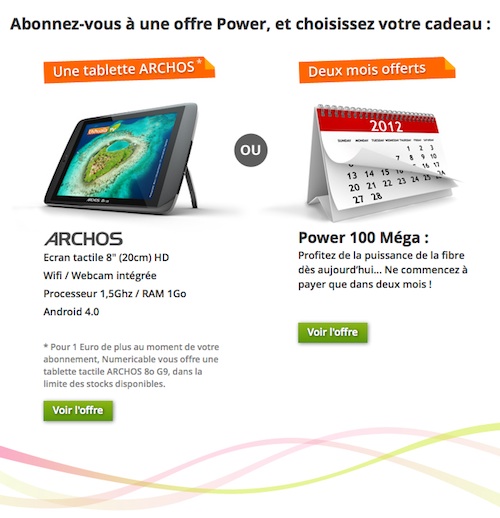 offre tablette archos promo