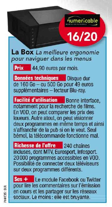 Capital La box by Numericable